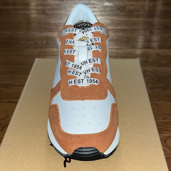 Vintage Havana Leather Valery Rust & Leopard Detail Run Sneakers Women's Size 6 - Picture 6 of 13